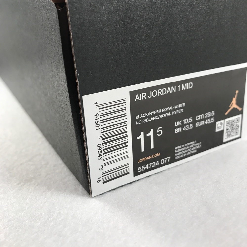 SOLD Jordan 1 Mid ‘Hyper Royal’ - Picture 8 of 8